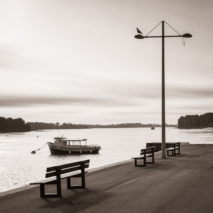 <strong>Hors saison , port de Larmor-Baden</strong> <small>© Michel FLEURY</small>