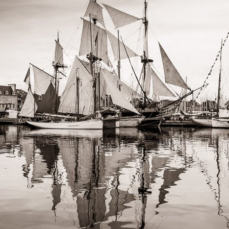 <strong>Vieux gréements à Paimpol</strong> <small>© Michel FLEURY</small>