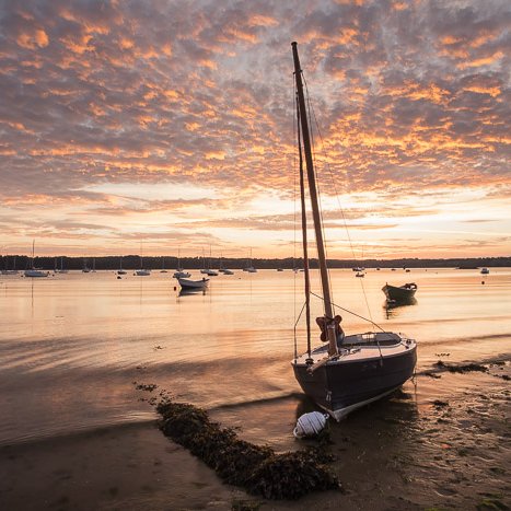<strong>Flamboyant coucher de soleil sur la Rance</strong> <small>© Michel FLEURY</small>